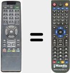 Replacement remote control for REMCON702